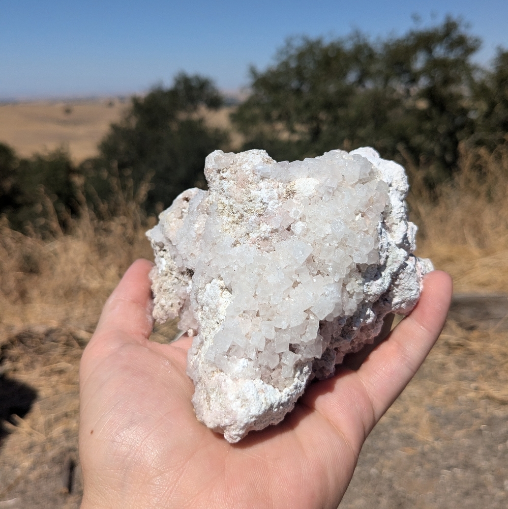 Pink Halite Salt Crystal Cluster Handpicked Quality Trona Mineral